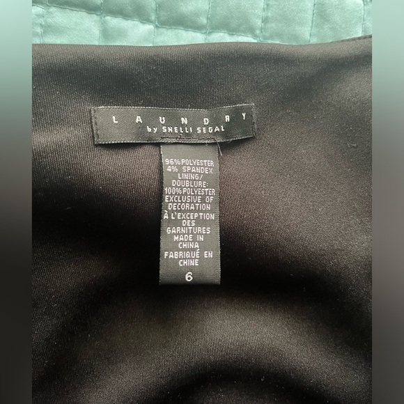 Black LAUNDRY by Shelli Segal mini dress Size US6 - Picture 7 of 7